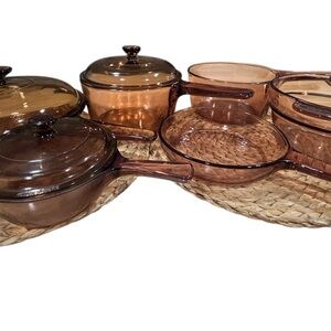 Vntg Vision by Corningware pots and pans